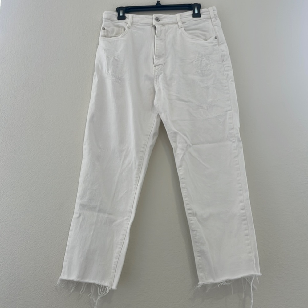 Pilcro Fray Hem Boyfriend Jeans